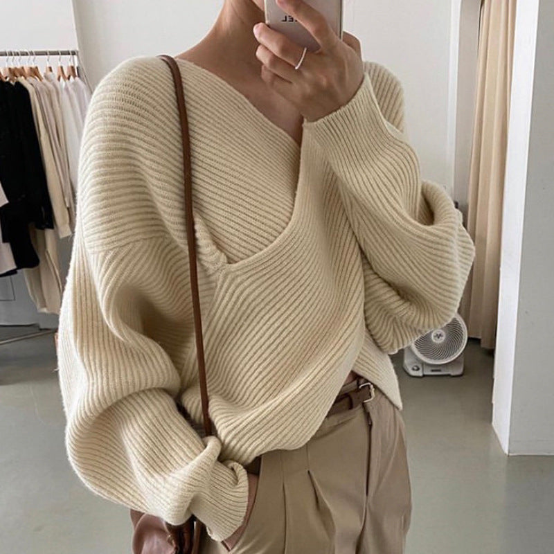 Zélie™ | Pull en tricot croisé chic
