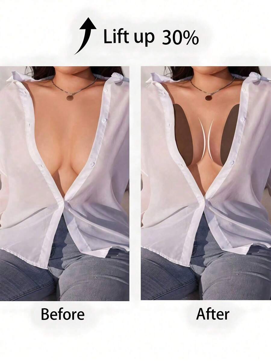 Aurélie™ | Bandes adhésives en silicone invisibles sans bretelles pour un maintien élégant