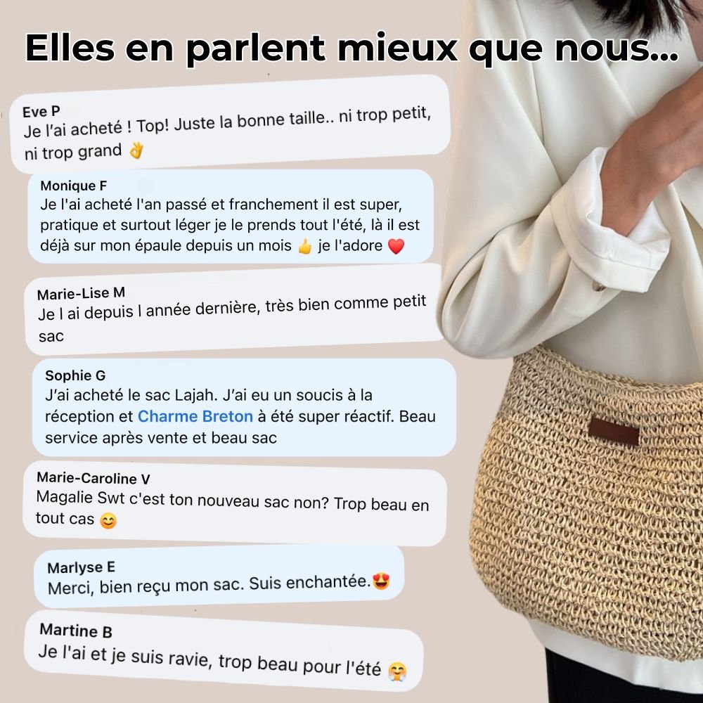 Belle Étoile Nice™ | Lajah - Sac Bohème Tressé – Épuré & Naturel