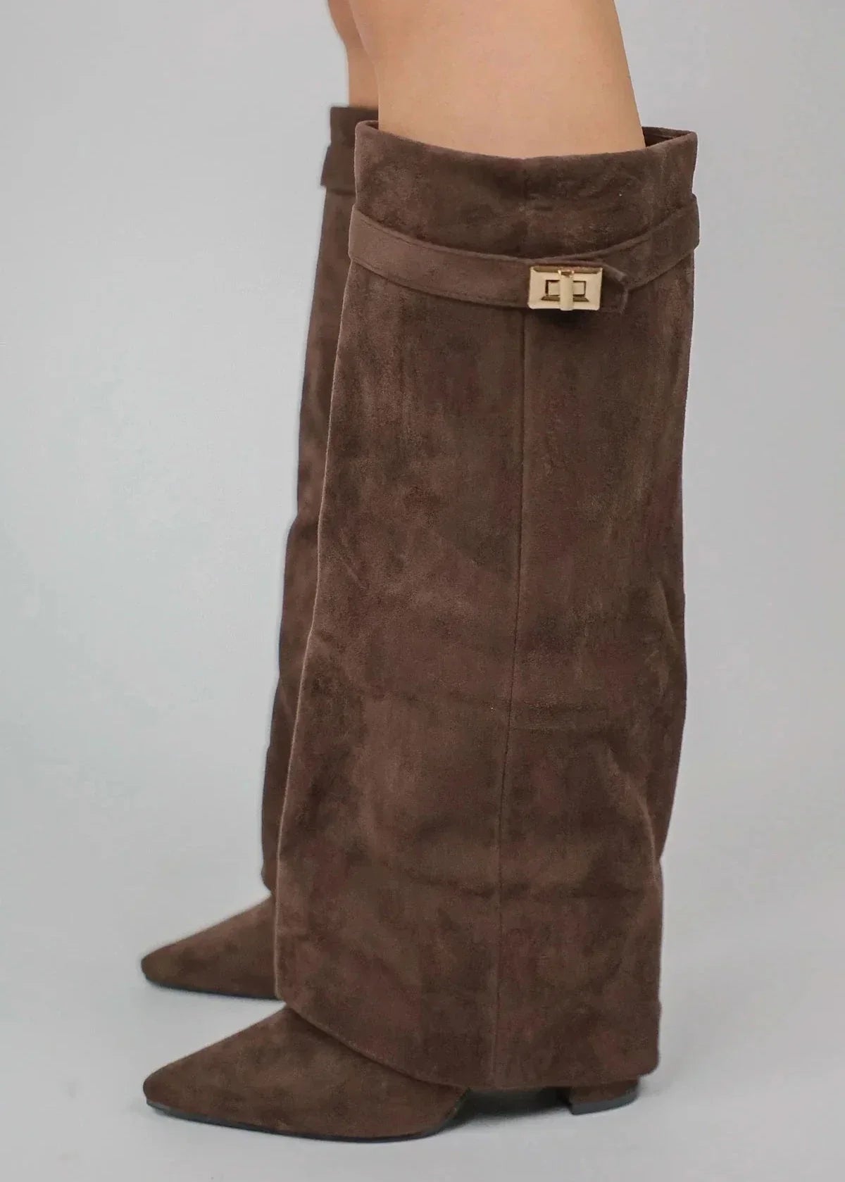 Belle Étoile Nice™ | Bottes Hautes en Daim Lavista