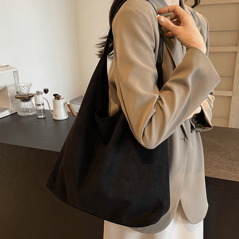 Amandine™ | Sac à Bandoulière Demi-Lune en Cuir Végan