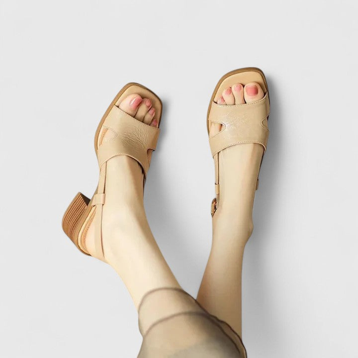 Eleonora™ | Sandales Rétro Confort avec Talon Bloc