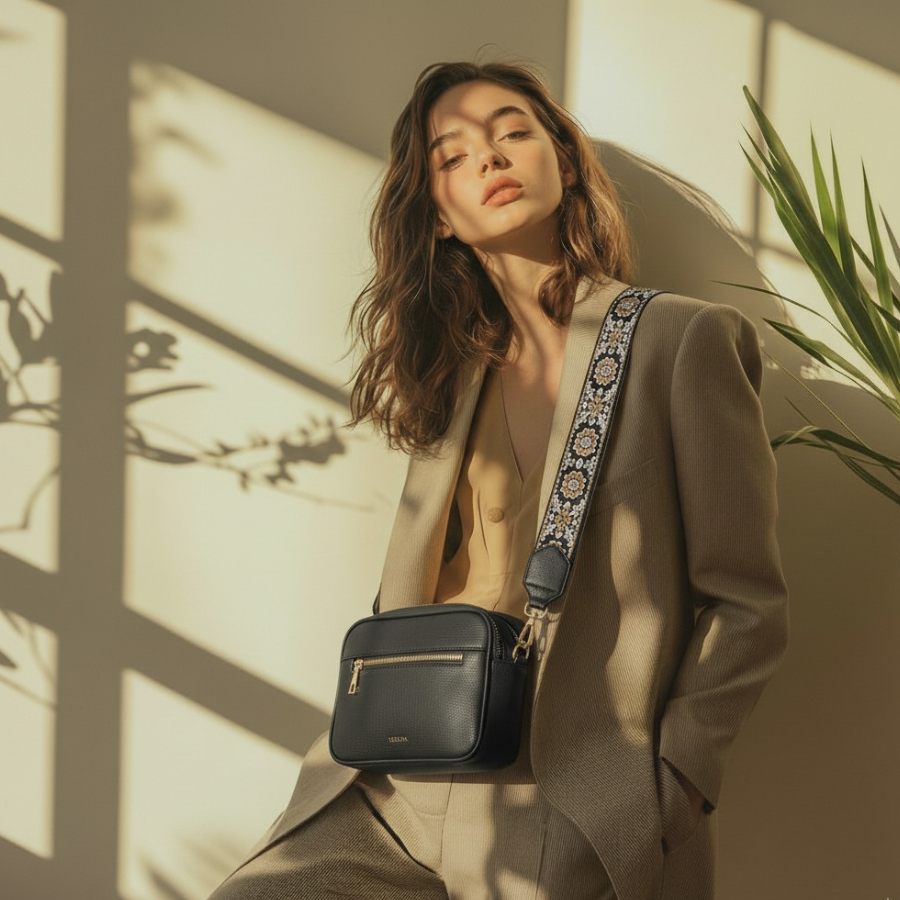 Belle Étoile Nice™ | Sac à bandoulière en cuir élégant