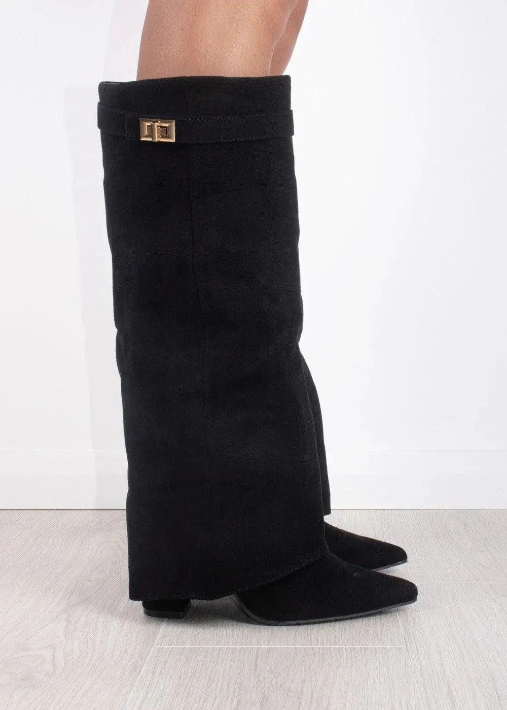 Belle Étoile Nice™ | Bottes Hautes en Daim Lavista