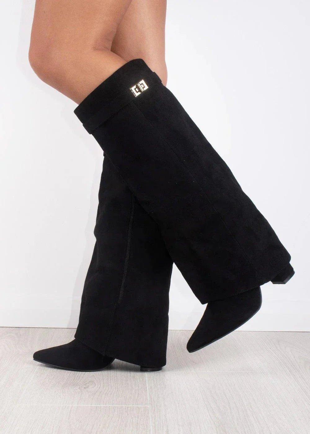 Belle Étoile Nice™ | Bottes Hautes en Daim Lavista