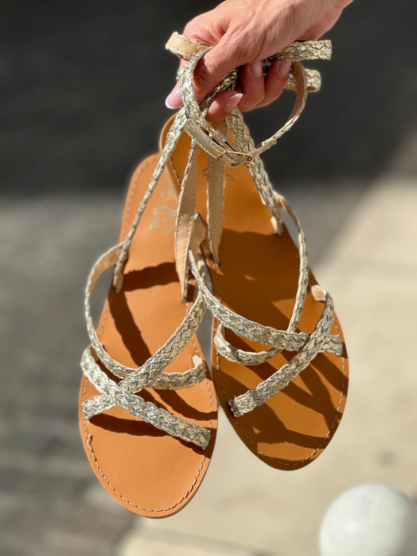 Belle Étoile Nice™ | Sandales Théia - Doré
