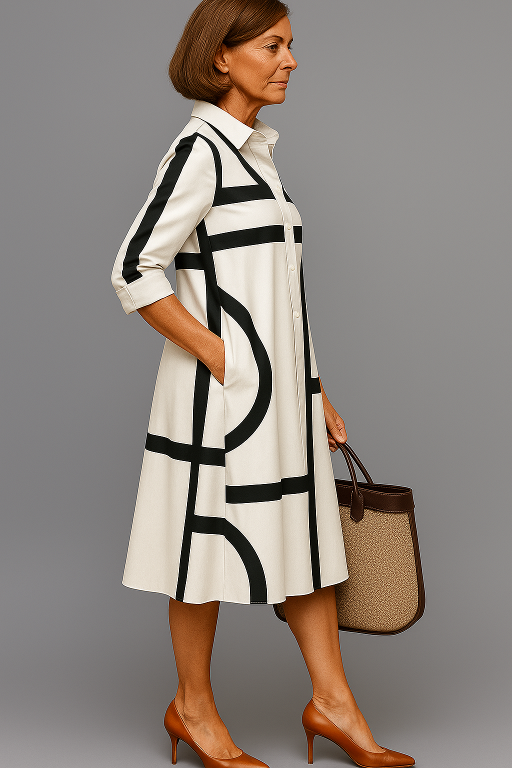 Brigitte™ - Robe Midi Luxe pour une Élégance Effortless