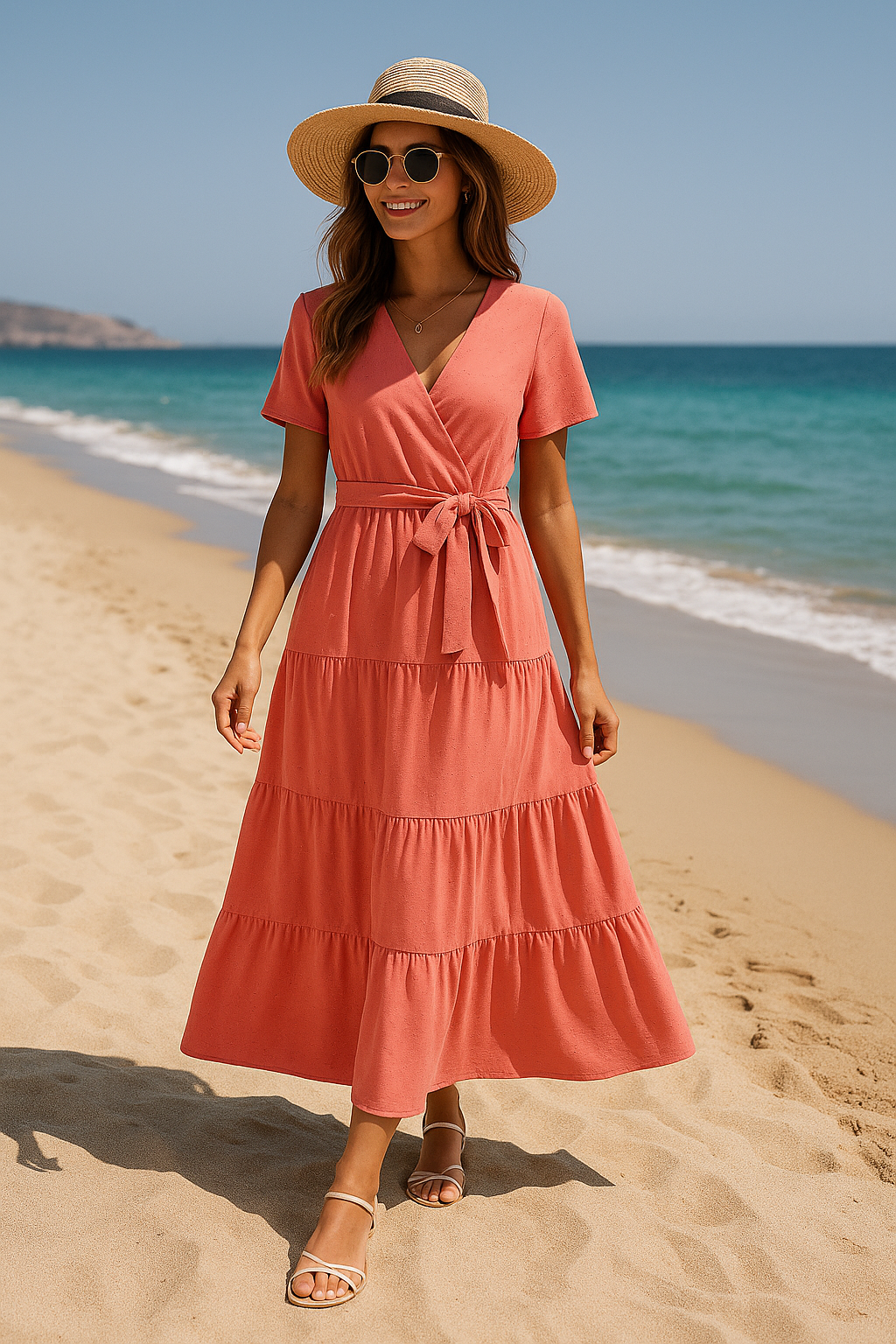 Belle Étoile Nice™ | Robe d’été légère et aérée avec accents
