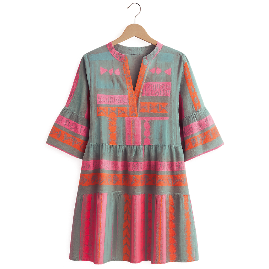 Belle Étoile Nice™ | Margaux - Robe Légère d’Été à Col en V