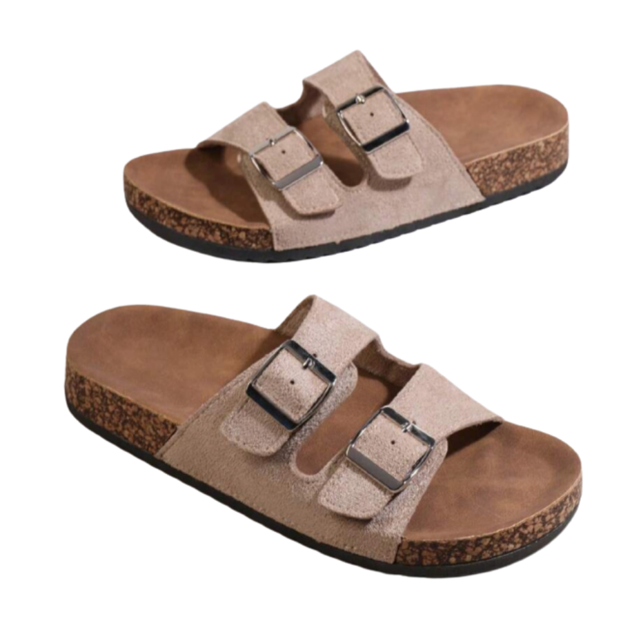 Solène™ | Sandales Femme à Double Bride et Semelle Confort