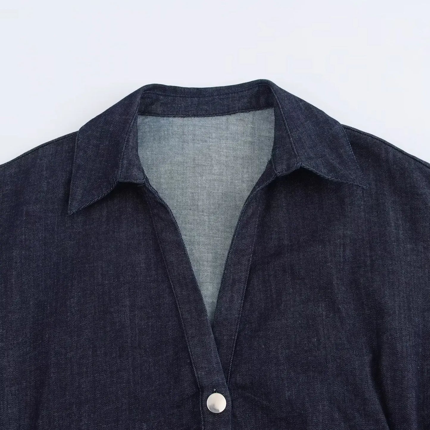 Sibelle™ | Robe Midi en Denim Élégante à Boutons
