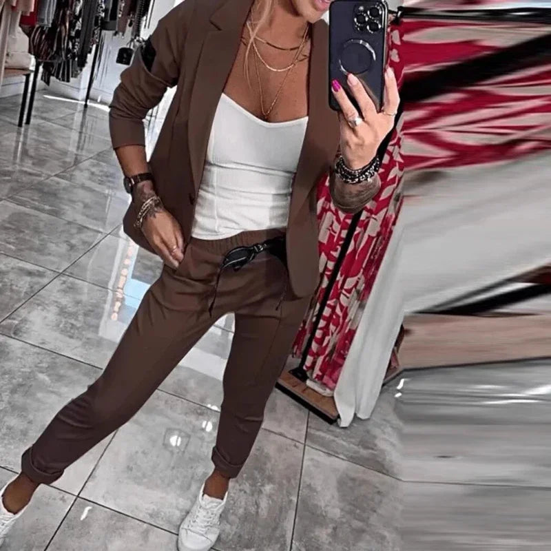 Belle Étoile Nice™ | Tailleur d’Automne – Élégant & Confortable, Parfait du Casual au Chic