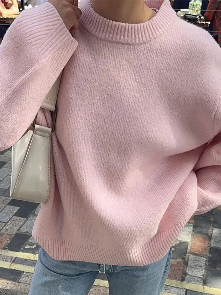 Belle Étoile Nice™ | Pull oversize femme en maille – doux, chaud et parfait pour l’automne