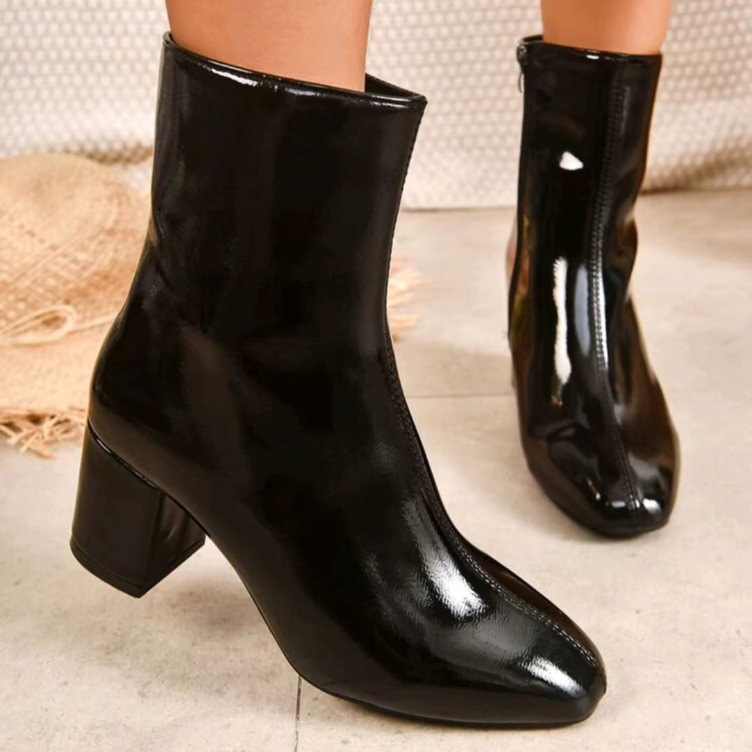 Belle Étoile Nice™ | Bottines Femme Élégantes à Talon Moyen