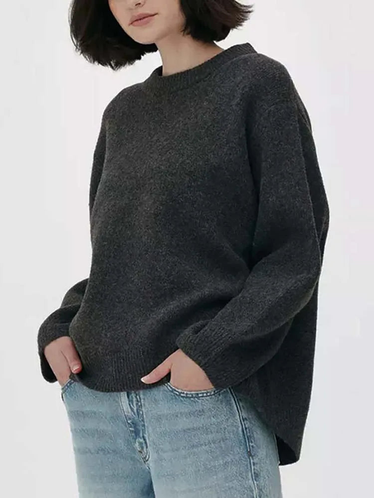 Belle Étoile Nice™ | Pull oversize femme en maille – doux, chaud et parfait pour l’automne