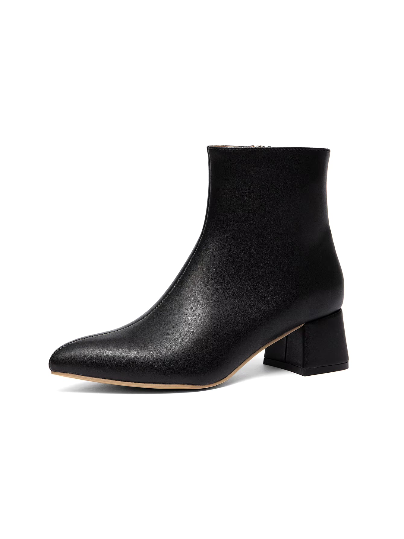 Belle Étoile Nice™ | Bottines Femme à Talon Épais – Bout Pointu et Chaudes
