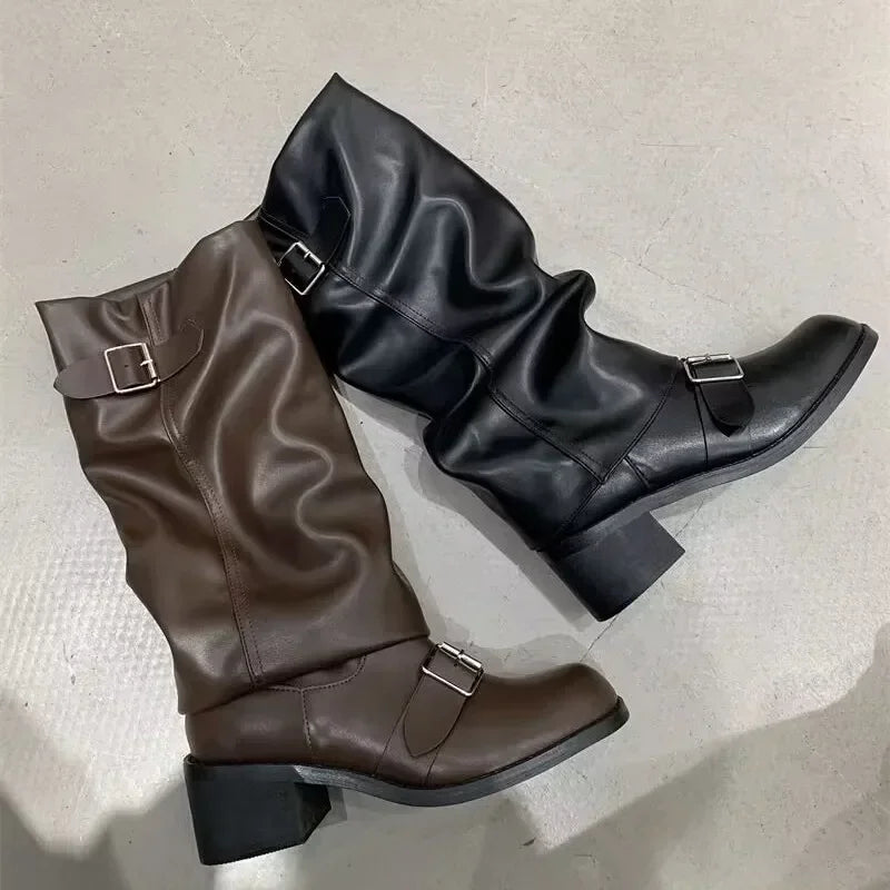 Belle Étoile Nice™ | Bottes Femme à Talons Épais Plateforme Style Gothique Punk