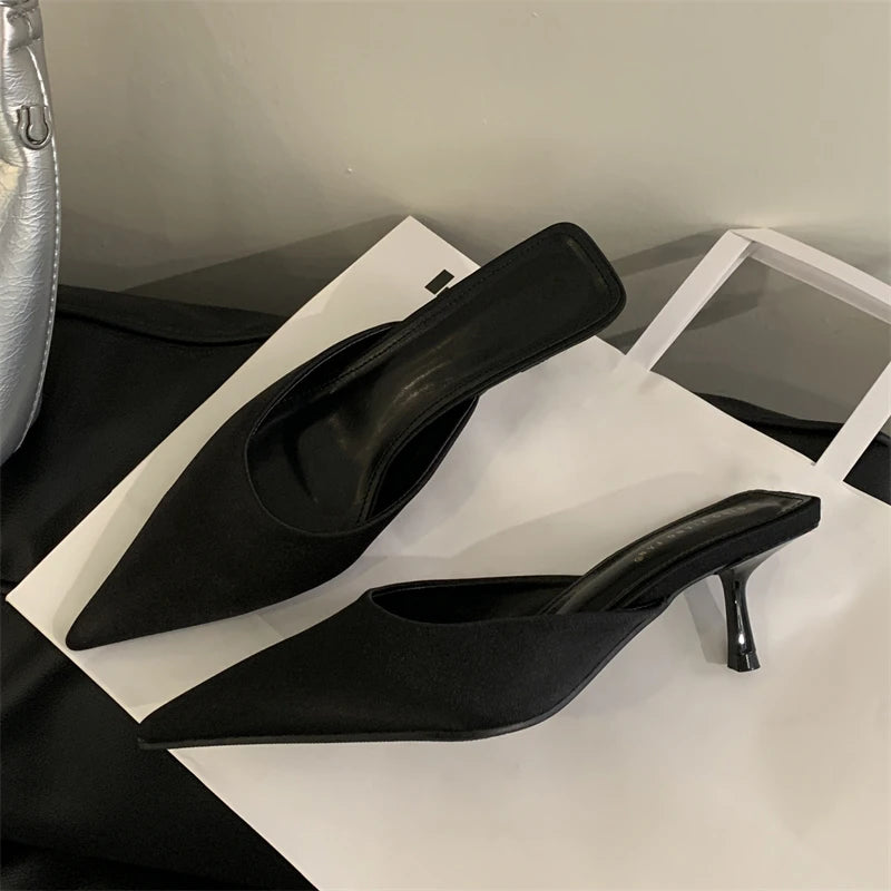 Belle Étoile Nice™ | Mules Léopard à Bout Pointu et Talon Fin