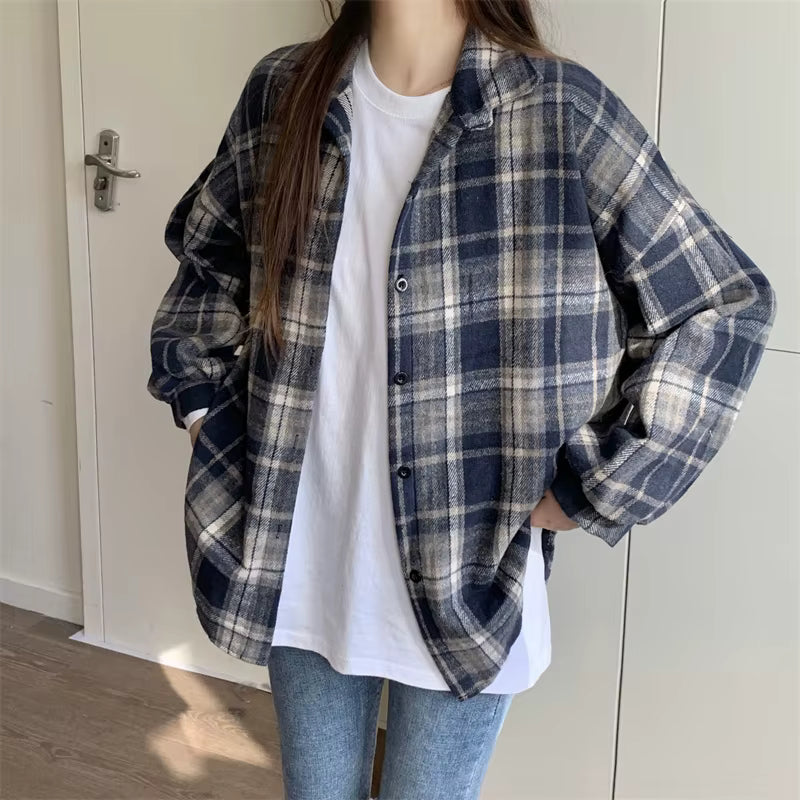 Belle Étoile Nice™ | Veste vintage en flanelle à carreaux