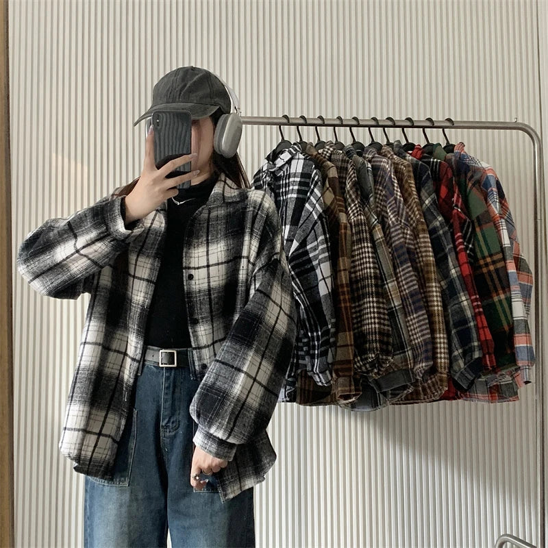 Belle Étoile Nice™ | Veste vintage en flanelle à carreaux
