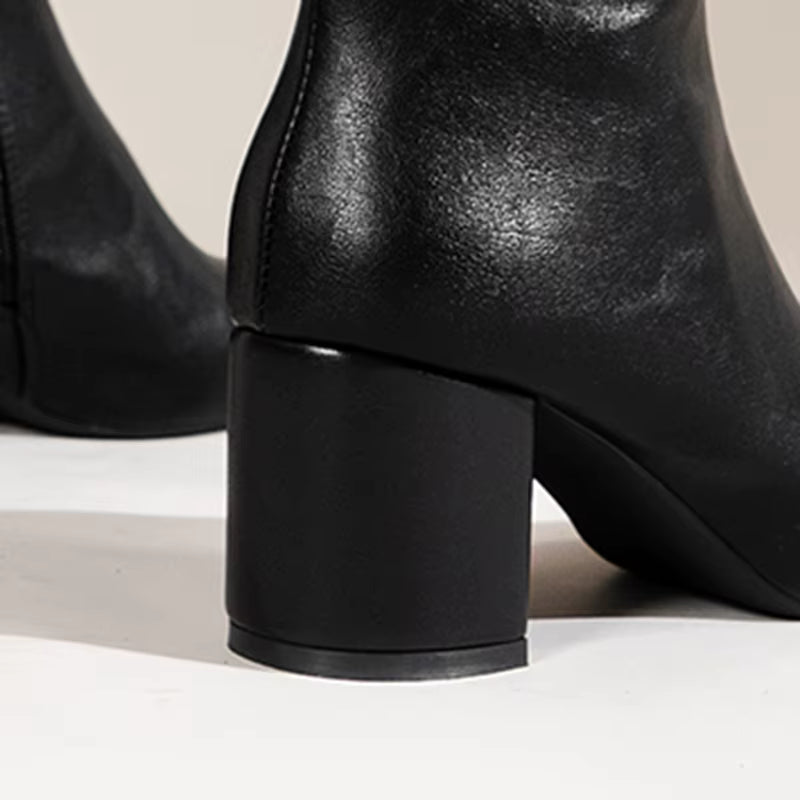 Belle Étoile Nice™ | Bottines Femme Élégantes à Talon Moyen
