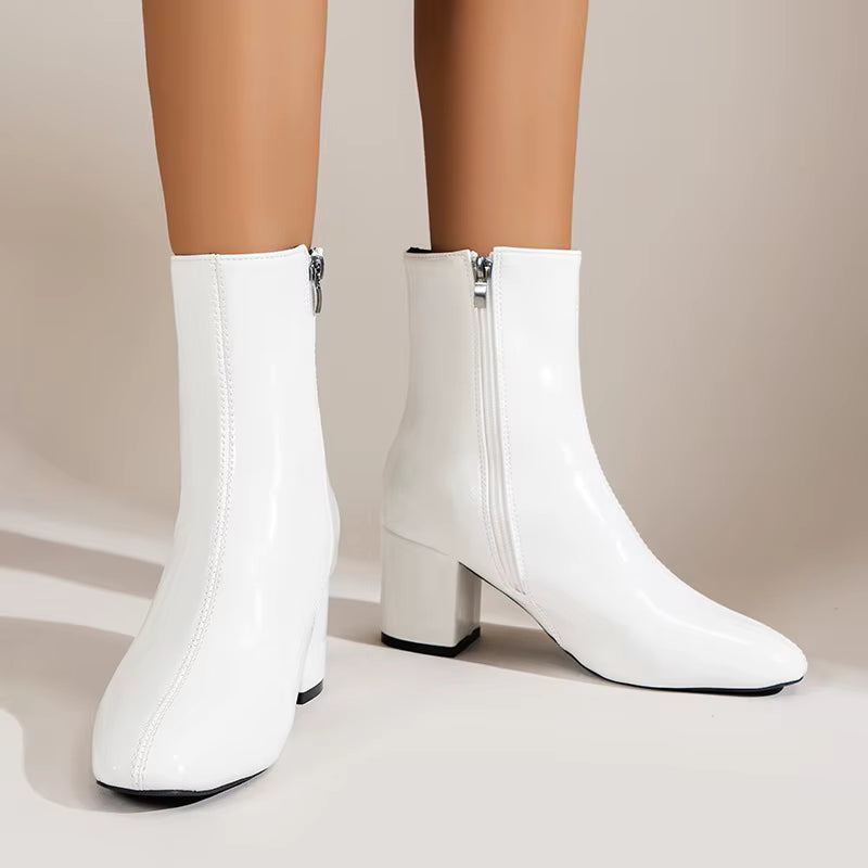 Belle Étoile Nice™ | Bottines Femme Élégantes à Talon Moyen