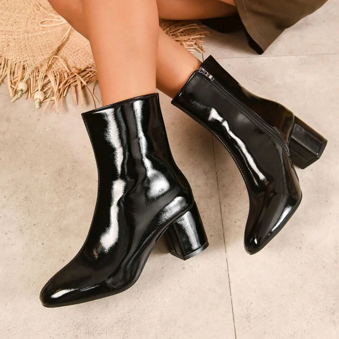 Belle Étoile Nice™ | Bottines Femme Élégantes à Talon Moyen