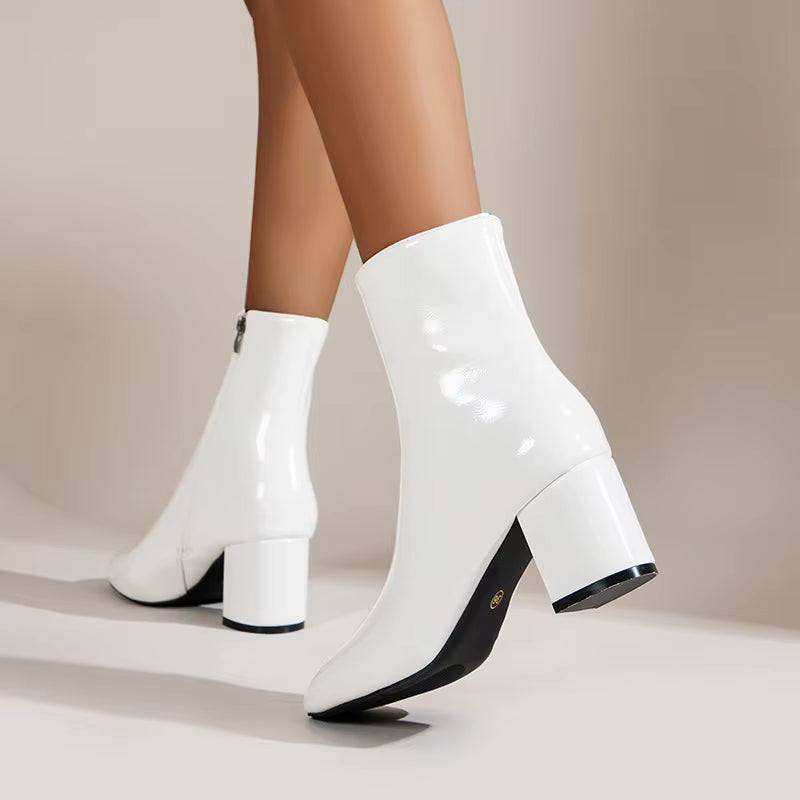 Belle Étoile Nice™ | Bottines Femme Élégantes à Talon Moyen
