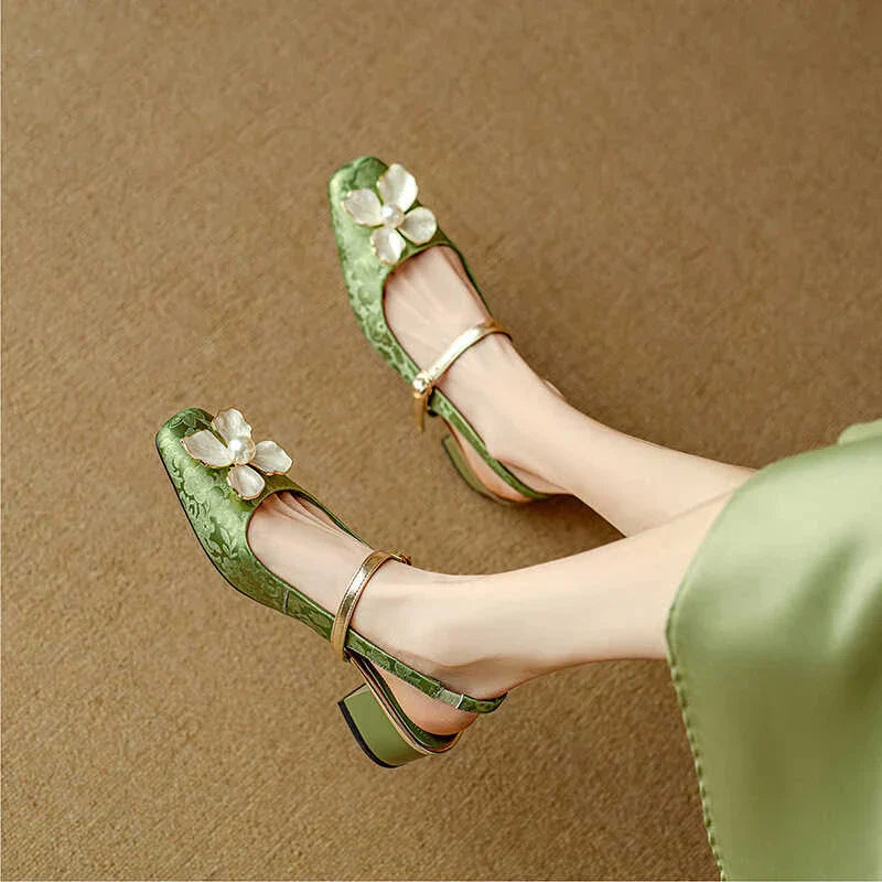 Belle Étoile Nice™ | Escarpins Chics à Fleur
