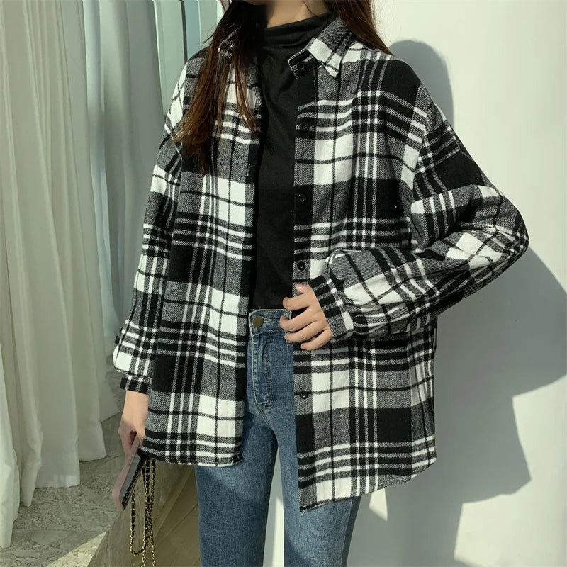 Belle Étoile Nice™ | Veste vintage en flanelle à carreaux
