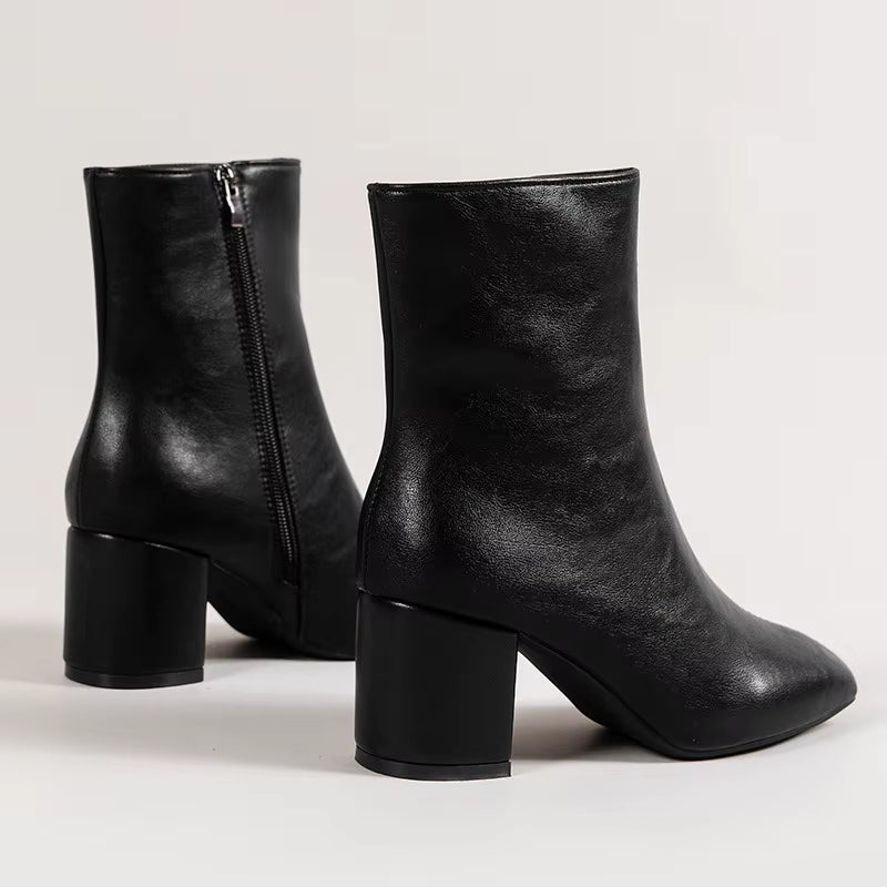 Belle Étoile Nice™ | Bottines Femme Élégantes à Talon Moyen