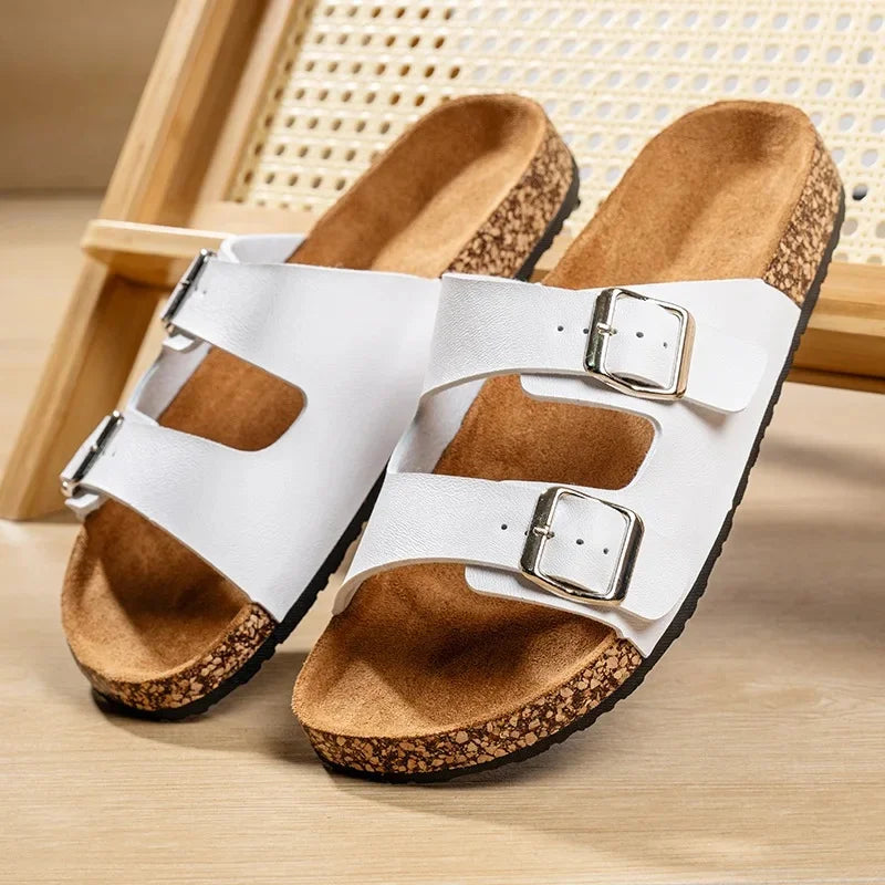 Solène™ | Sandales Femme à Double Bride et Semelle Confort
