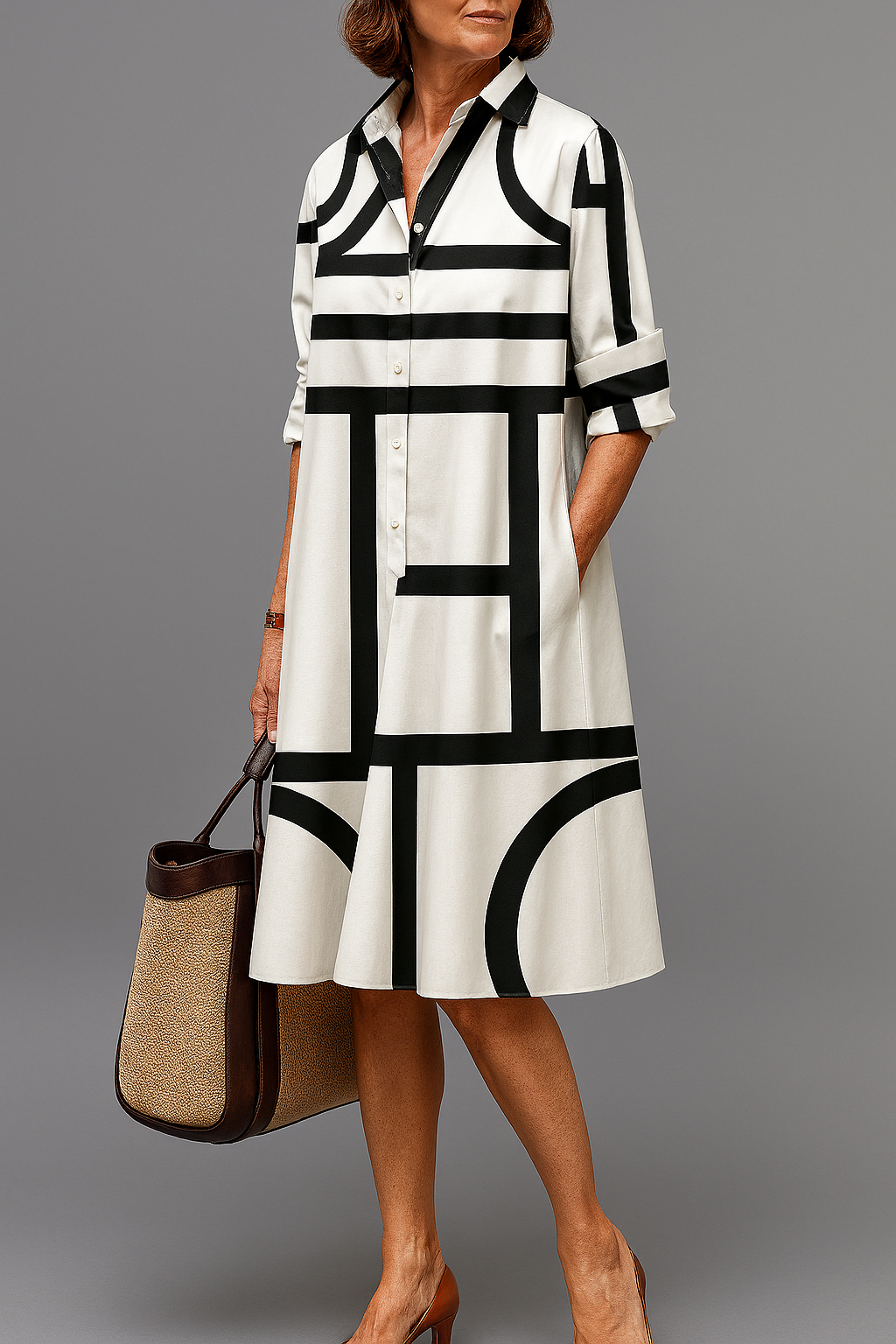 Brigitte™ - Robe Midi Luxe pour une Élégance Effortless