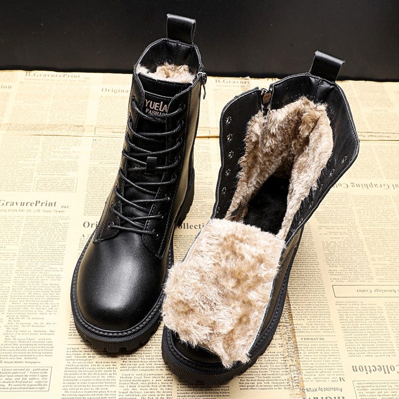 Belle Étoile Nice™ | Julia™ | Bottes Élégantes en Cuir Noir