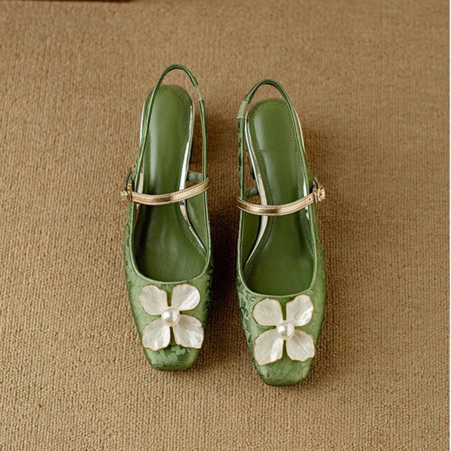 Belle Étoile Nice™ | Escarpins Chics à Fleur