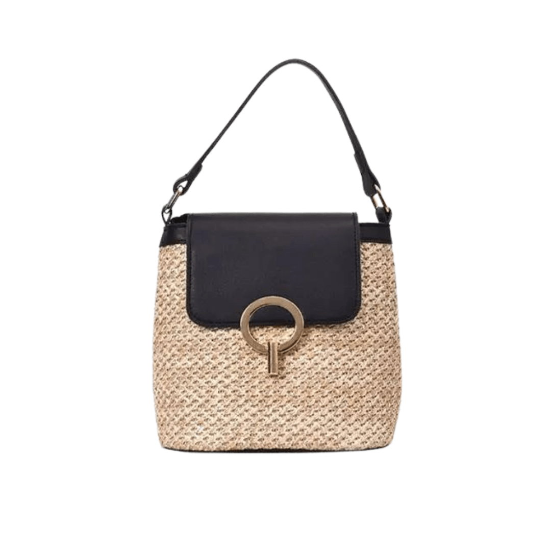 Belle Étoile Nice™ | Ondine - Mini Sac Carré en Rotin – Élégance Moderne