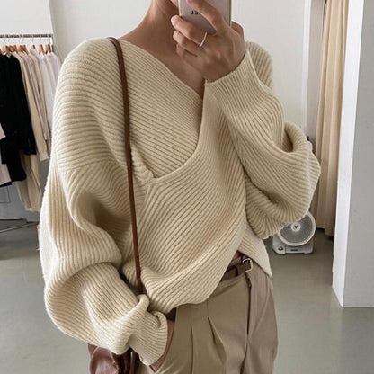 Zélie™ | Pull en tricot croisé chic