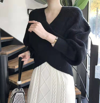Zélie™ | Pull en tricot croisé chic