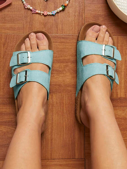 Solène™ | Sandales Femme à Double Bride et Semelle Confort