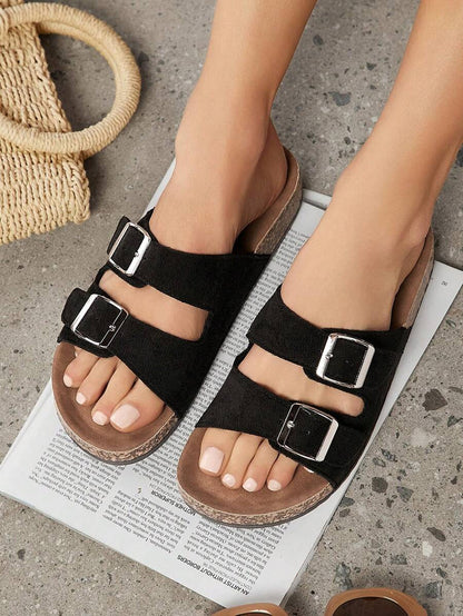 Solène™ | Sandales Femme à Double Bride et Semelle Confort
