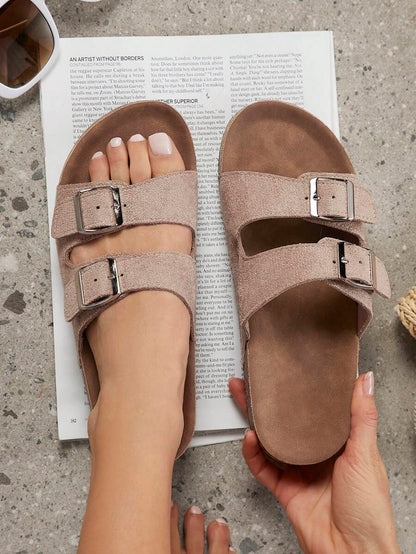 Solène™ | Sandales Femme à Double Bride et Semelle Confort