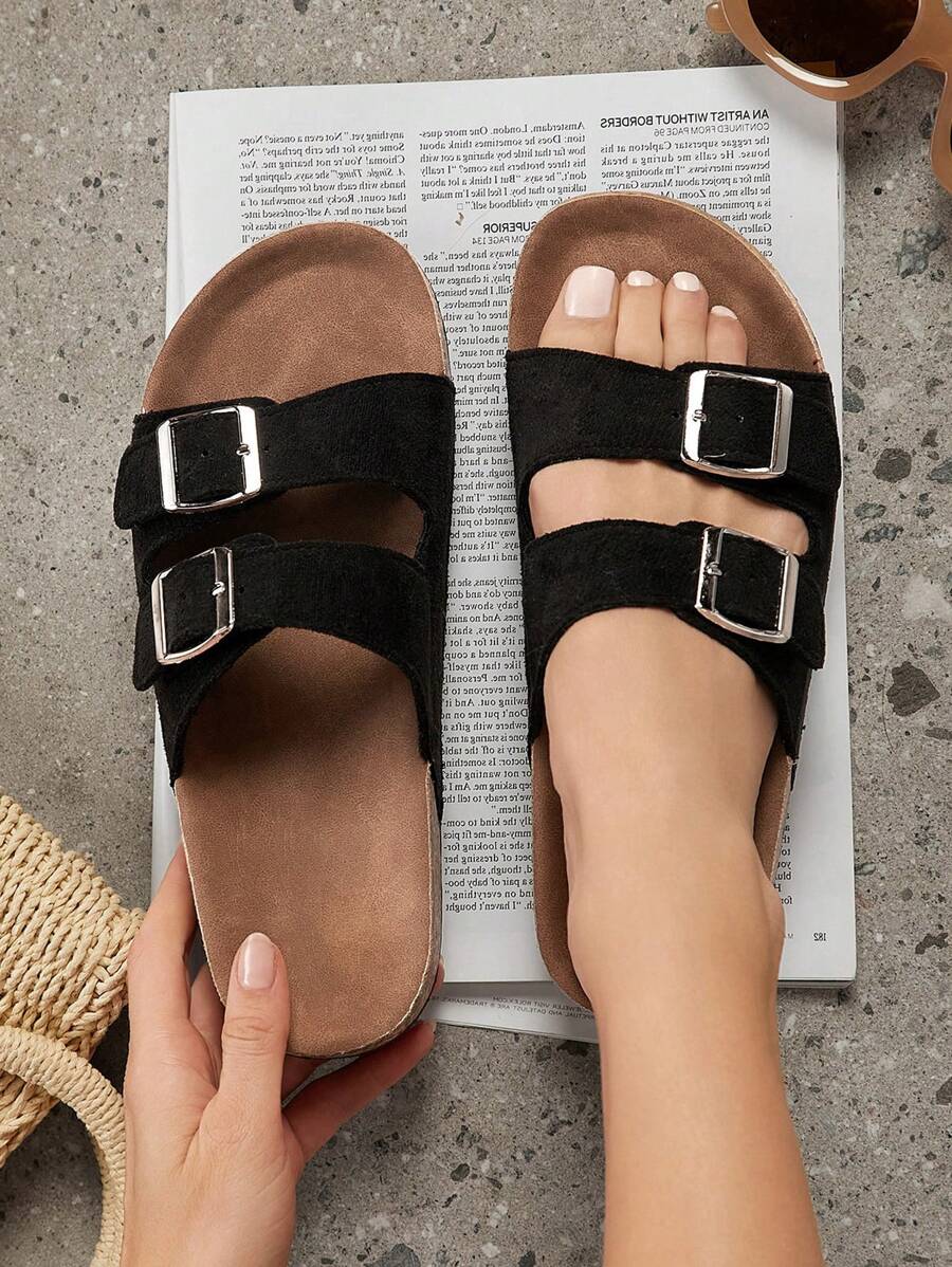 Solène™ | Sandales Femme à Double Bride et Semelle Confort
