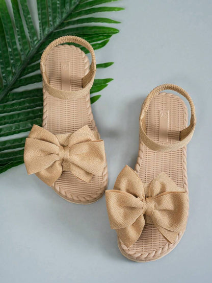 Améliane™ | Sandales Bohèmes à Nœud Papillon et Semelle Plate