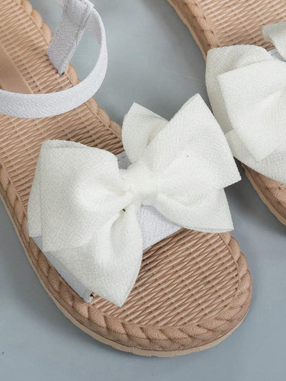 Améliane™ | Sandales Bohèmes à Nœud Papillon et Semelle Plate