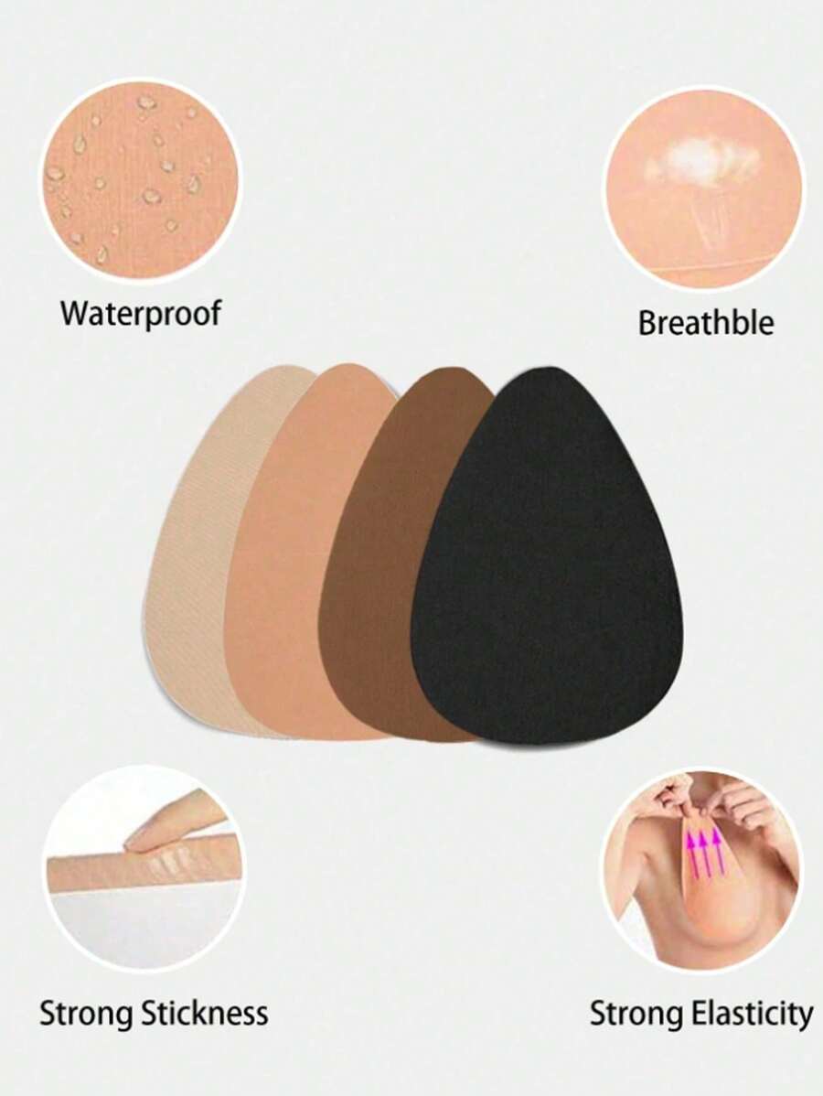 Aurélie™ | Bandes adhésives en silicone invisibles sans bretelles pour un maintien élégant