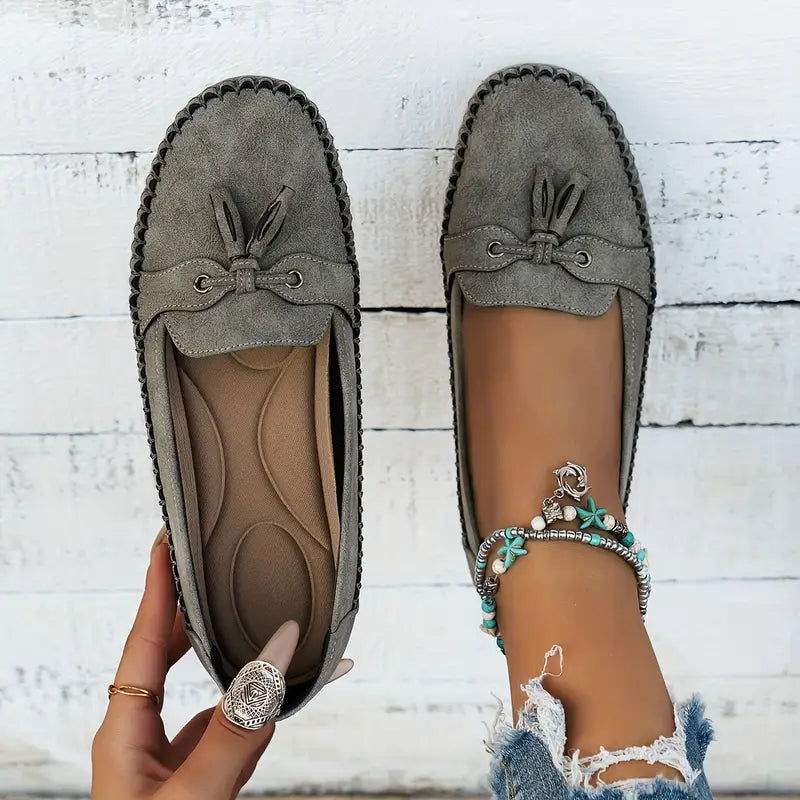 Ingrid™ | Mocassins Orthopédiques Vintage – Style et confort en parfaite harmonie
