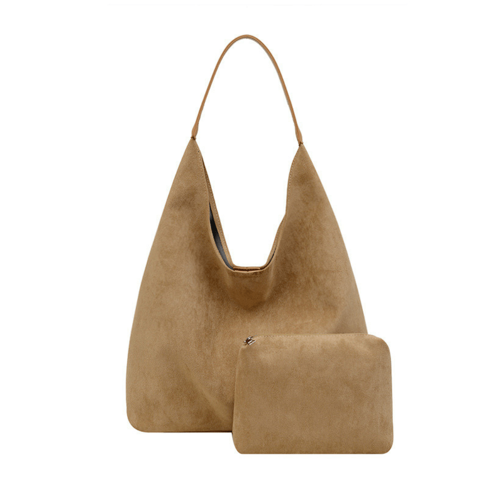 Amandine™ | Sac à Bandoulière Demi-Lune en Cuir Végan