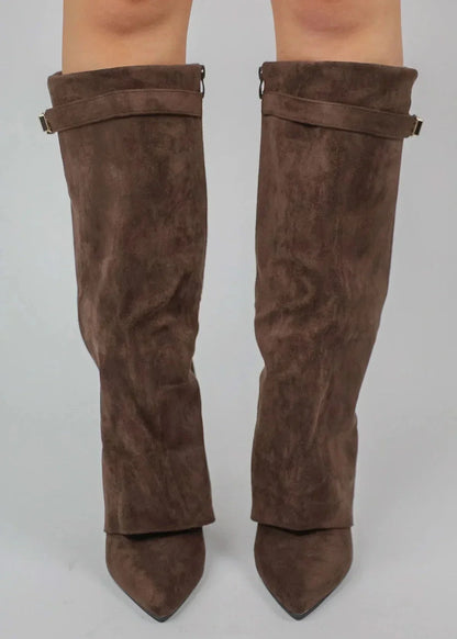 Belle Étoile Nice™ | Bottes Hautes en Daim Lavista