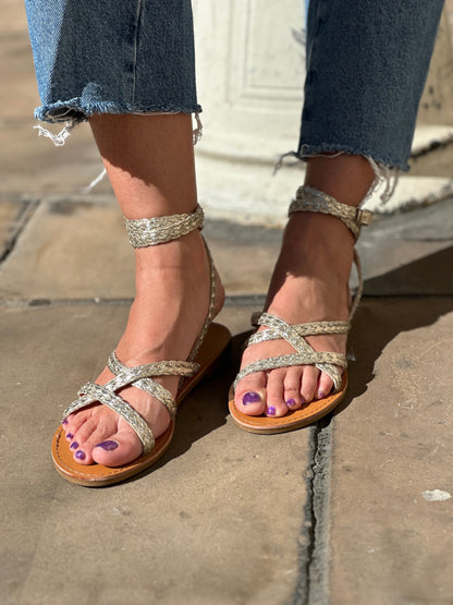 Belle Étoile Nice™ | Sandales Théia - Doré