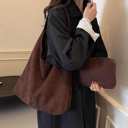 Amandine™ | Sac à Bandoulière Demi-Lune en Cuir Végan